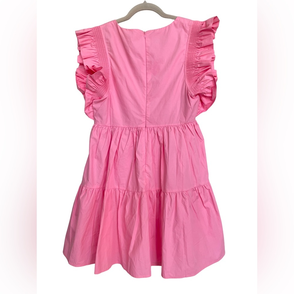 NEW! English Factory Pink Ruffled Mini Dress - Picture 7 of 11